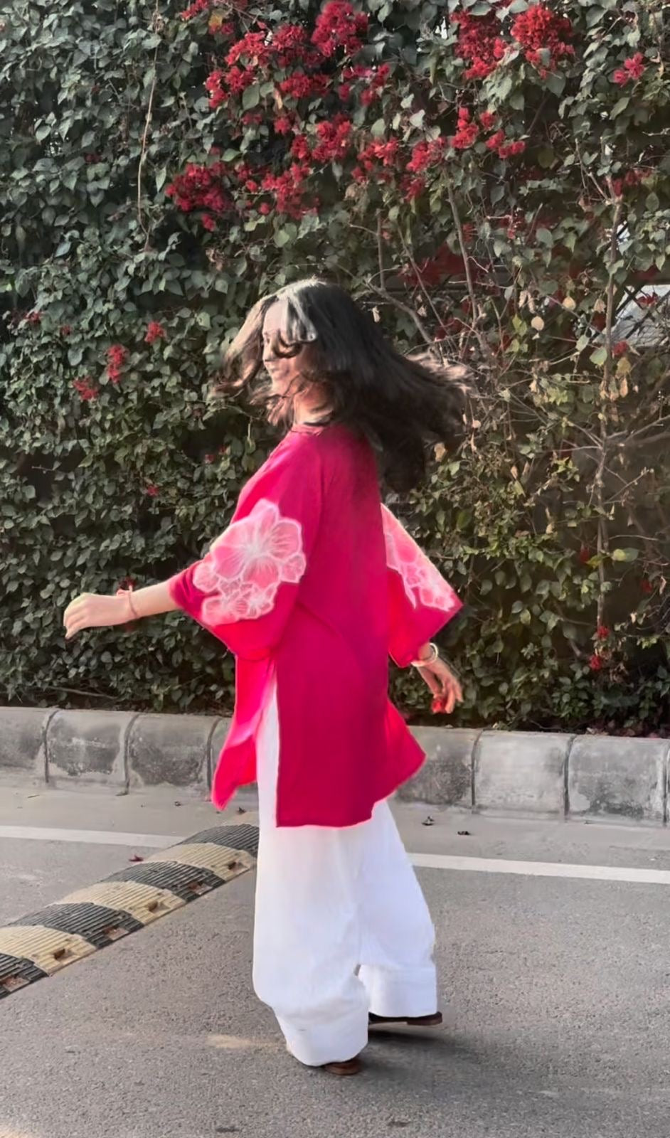 PINK FARSHI SET WITH DUPPAATA