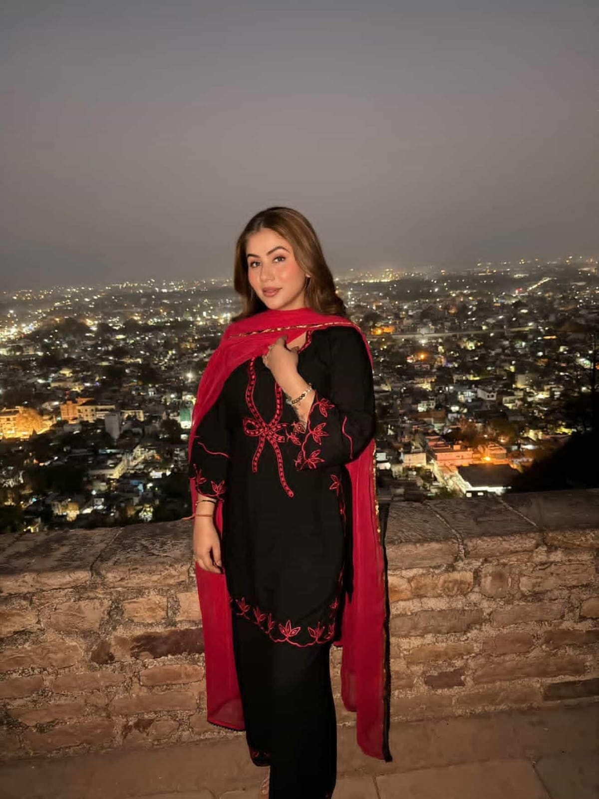 BLACK NOOR BOW 3-PIECE SUIT SET